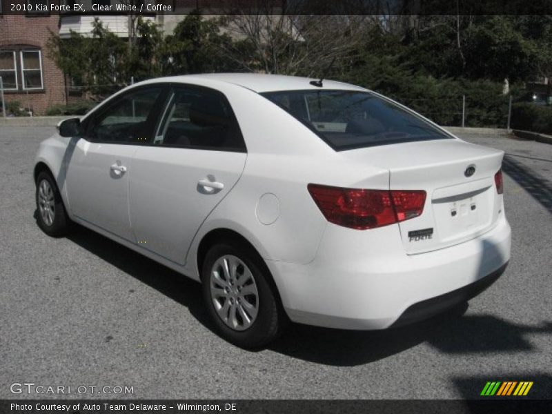 Clear White / Coffee 2010 Kia Forte EX