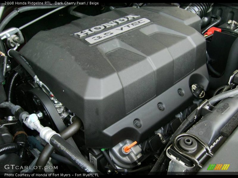 Dark Cherry Pearl / Beige 2008 Honda Ridgeline RTL