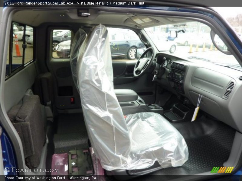 Vista Blue Metallic / Medium Dark Flint 2011 Ford Ranger Sport SuperCab 4x4