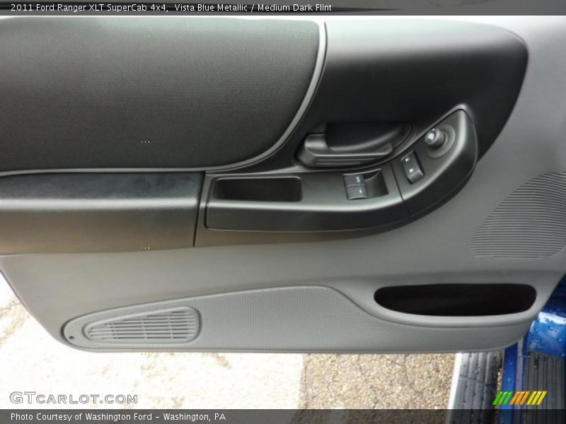 Vista Blue Metallic / Medium Dark Flint 2011 Ford Ranger XLT SuperCab 4x4