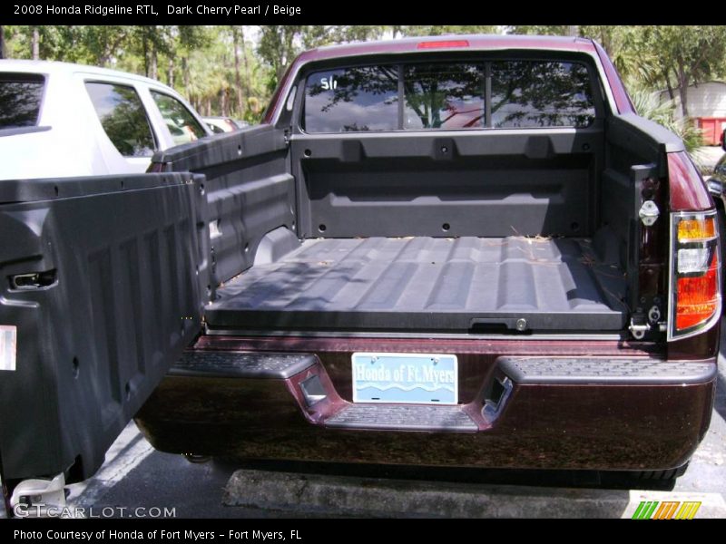 Dark Cherry Pearl / Beige 2008 Honda Ridgeline RTL