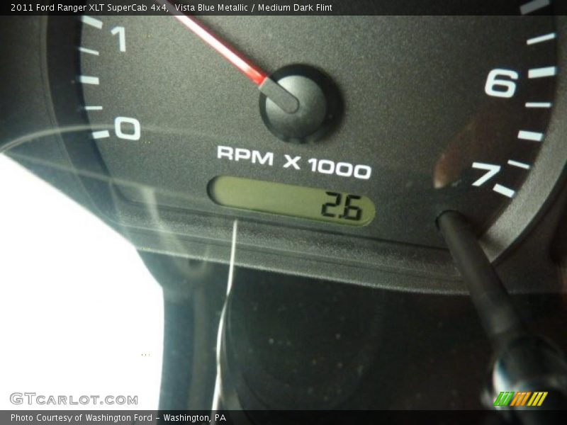 Vista Blue Metallic / Medium Dark Flint 2011 Ford Ranger XLT SuperCab 4x4