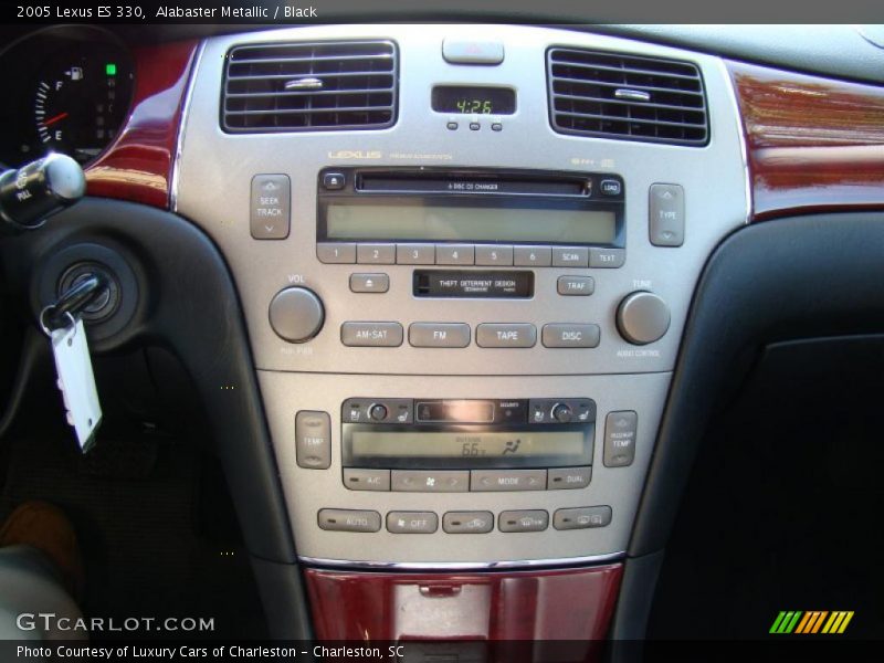 Alabaster Metallic / Black 2005 Lexus ES 330