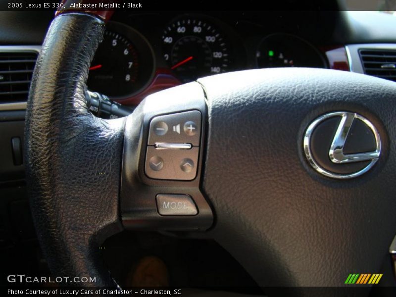 Alabaster Metallic / Black 2005 Lexus ES 330
