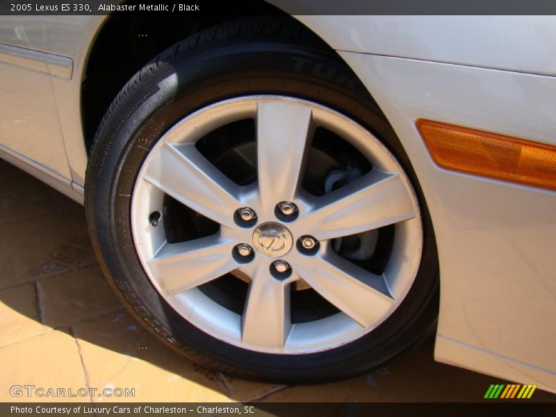 Alabaster Metallic / Black 2005 Lexus ES 330