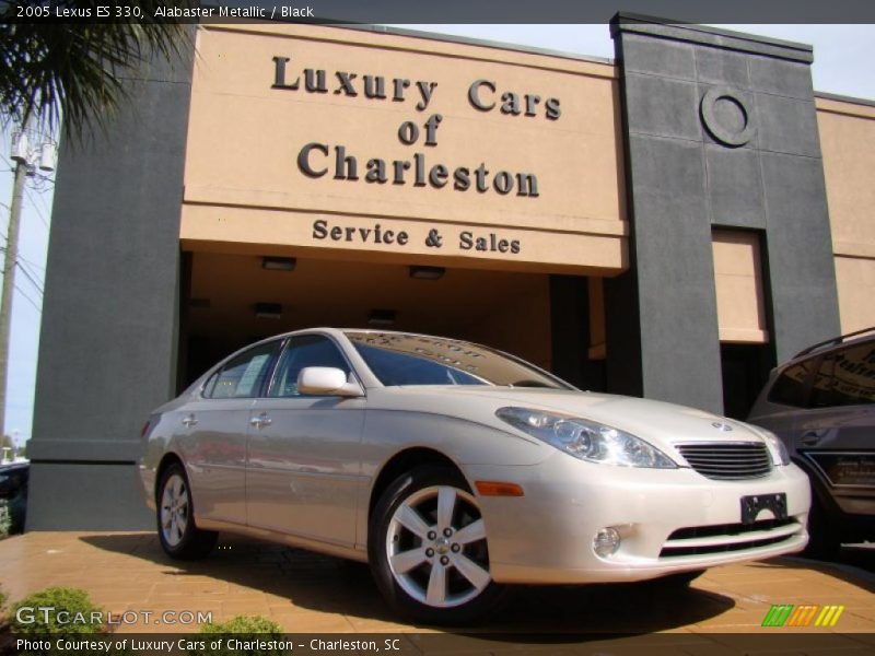 Alabaster Metallic / Black 2005 Lexus ES 330