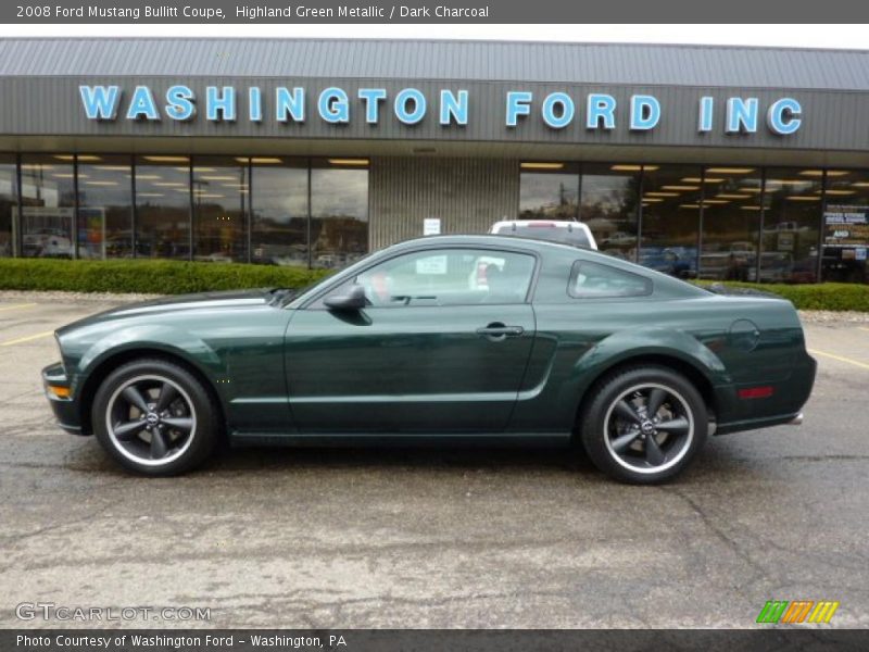 Highland Green Metallic / Dark Charcoal 2008 Ford Mustang Bullitt Coupe