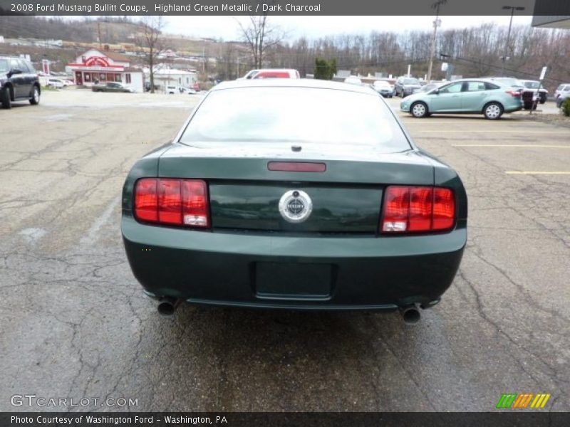 Highland Green Metallic / Dark Charcoal 2008 Ford Mustang Bullitt Coupe