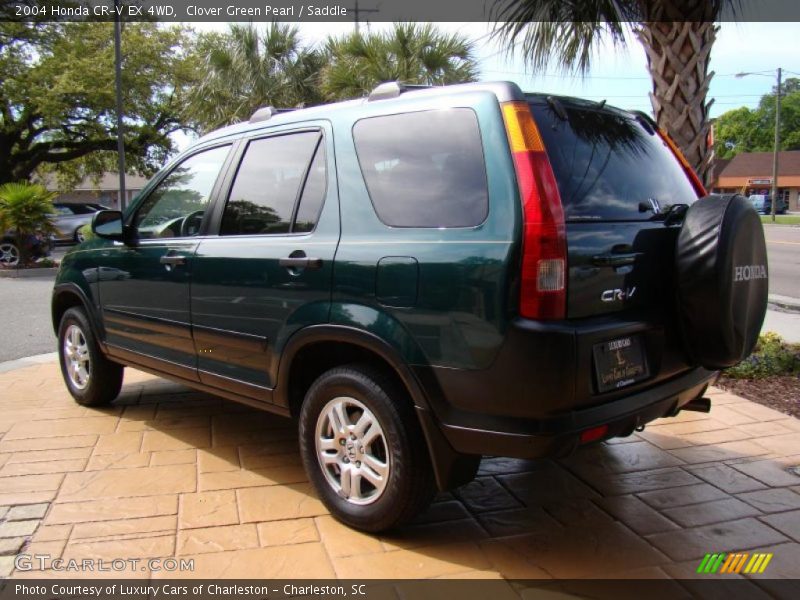 Clover Green Pearl / Saddle 2004 Honda CR-V EX 4WD