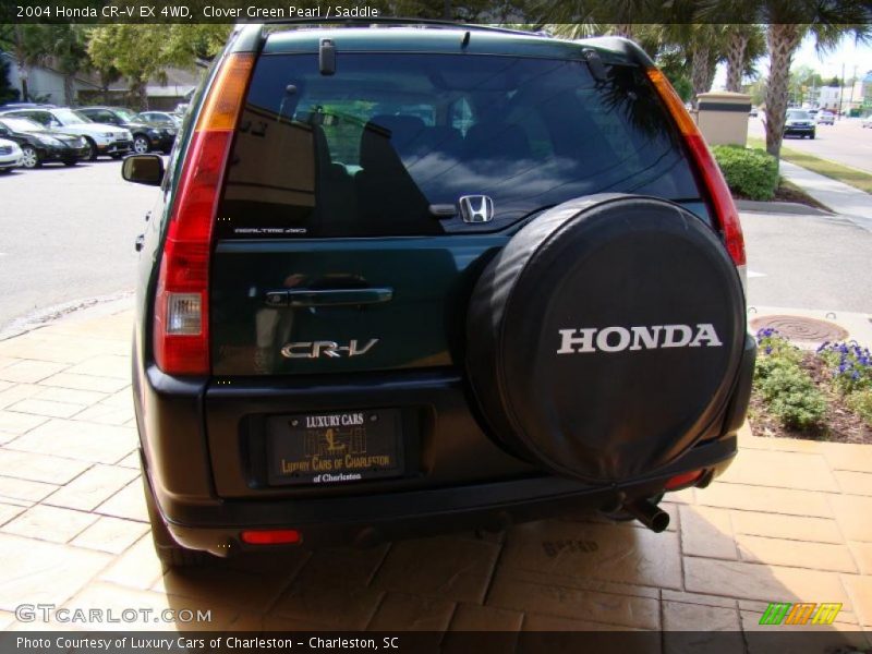 Clover Green Pearl / Saddle 2004 Honda CR-V EX 4WD