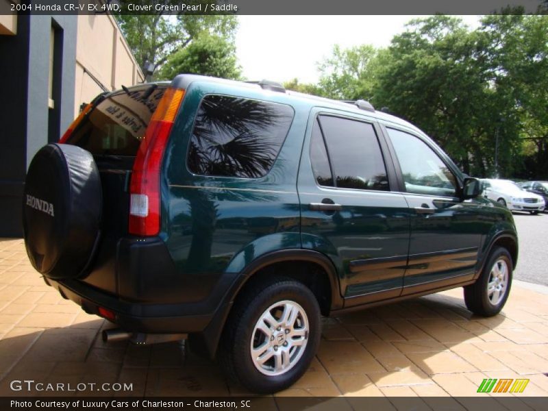 Clover Green Pearl / Saddle 2004 Honda CR-V EX 4WD
