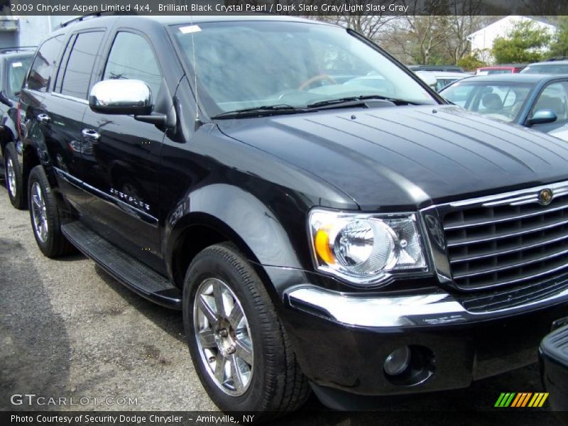 Brilliant Black Crystal Pearl / Dark Slate Gray/Light Slate Gray 2009 Chrysler Aspen Limited 4x4