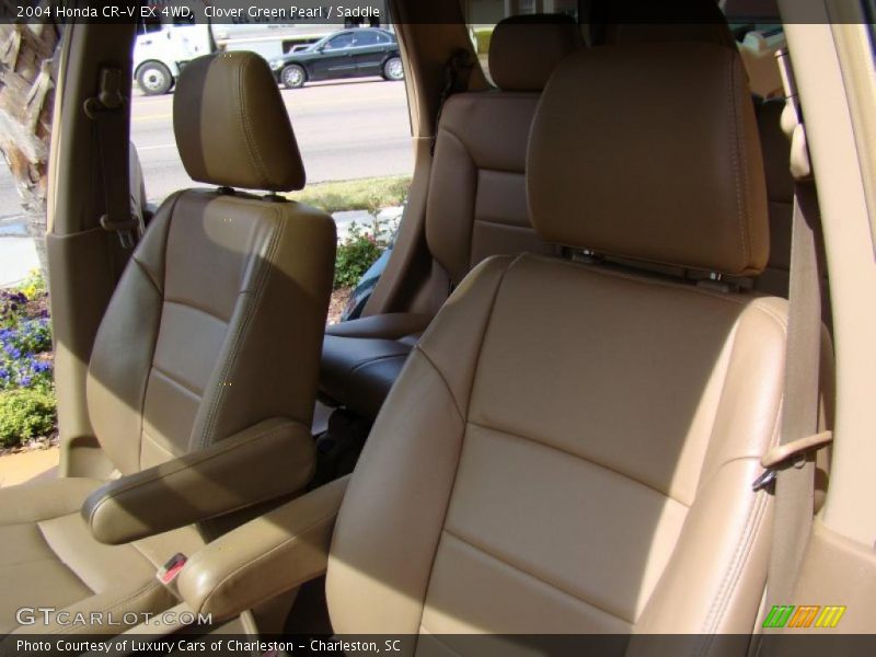 Clover Green Pearl / Saddle 2004 Honda CR-V EX 4WD