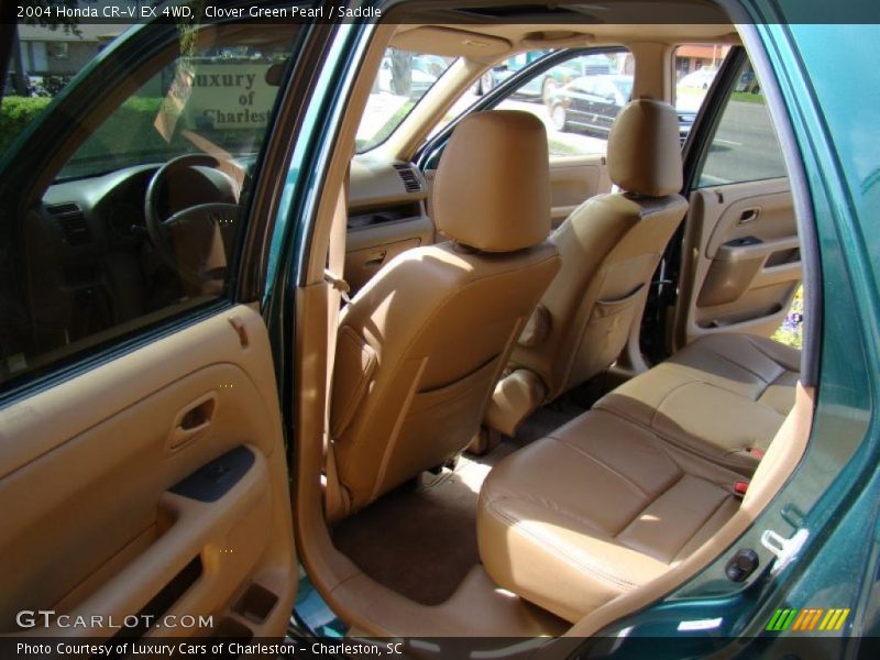 Clover Green Pearl / Saddle 2004 Honda CR-V EX 4WD