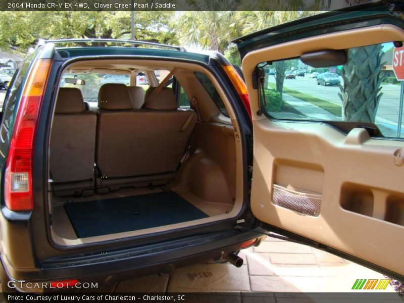 Clover Green Pearl / Saddle 2004 Honda CR-V EX 4WD