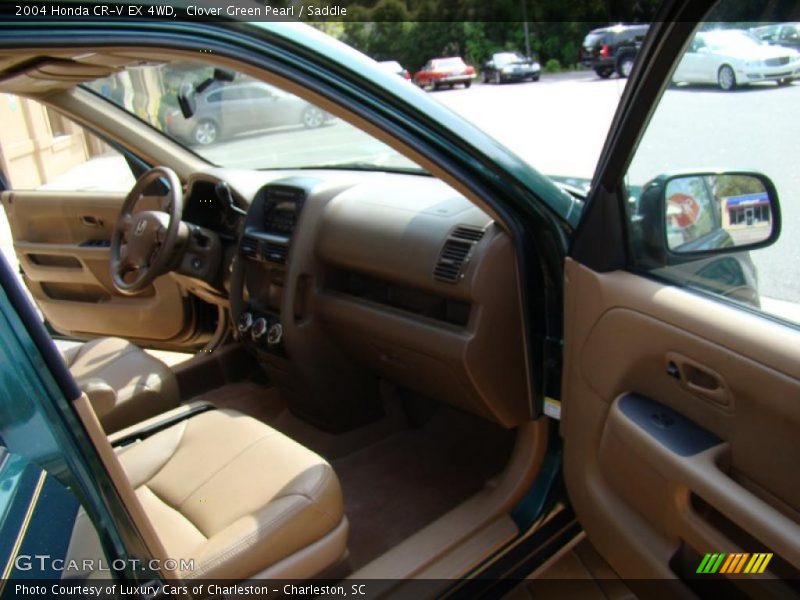 Clover Green Pearl / Saddle 2004 Honda CR-V EX 4WD