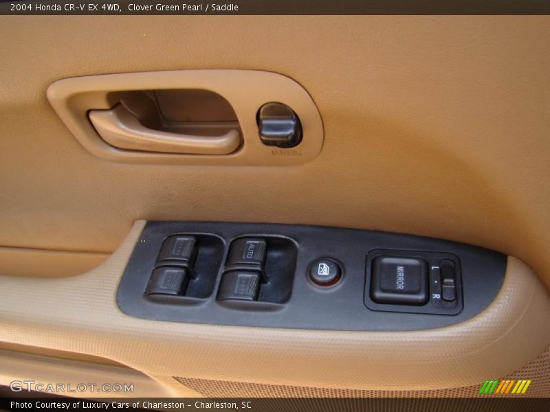 Clover Green Pearl / Saddle 2004 Honda CR-V EX 4WD