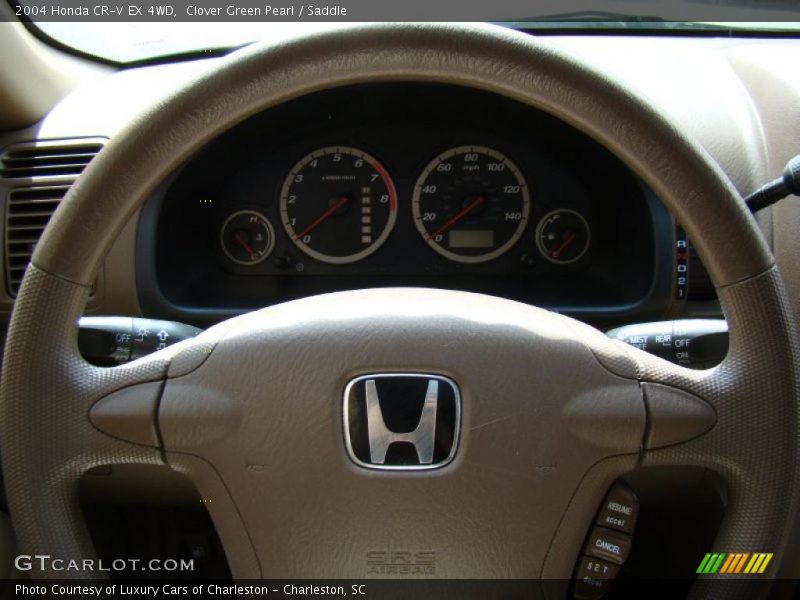 Clover Green Pearl / Saddle 2004 Honda CR-V EX 4WD