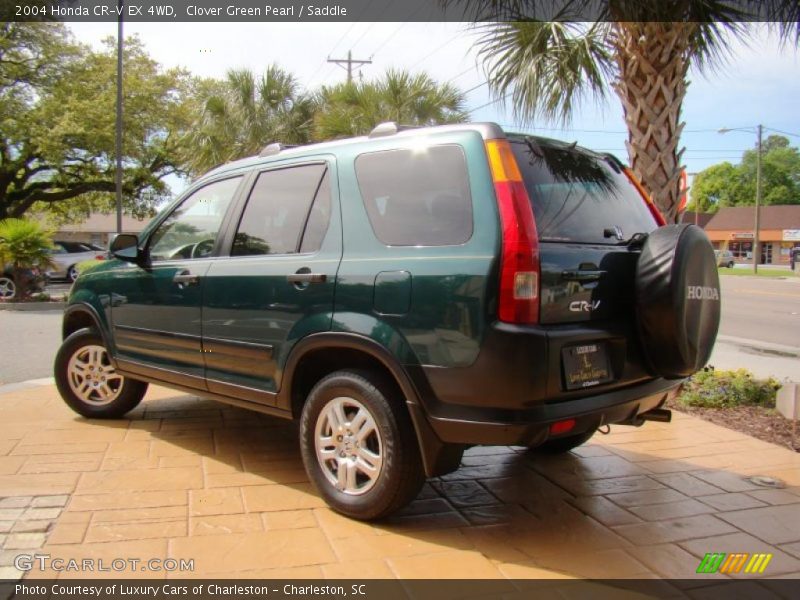 Clover Green Pearl / Saddle 2004 Honda CR-V EX 4WD