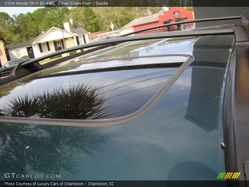 Clover Green Pearl / Saddle 2004 Honda CR-V EX 4WD