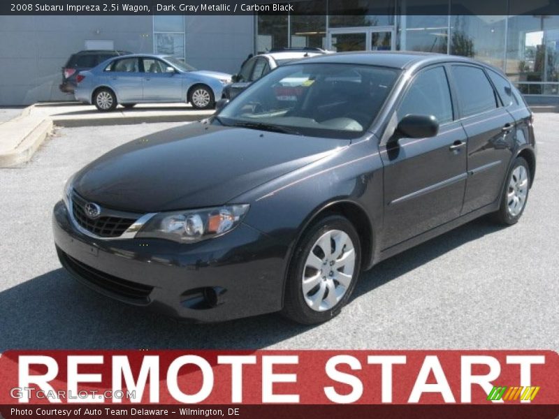 Dark Gray Metallic / Carbon Black 2008 Subaru Impreza 2.5i Wagon