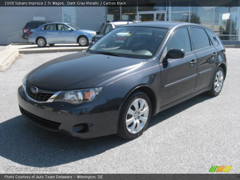 Dark Gray Metallic / Carbon Black 2008 Subaru Impreza 2.5i Wagon