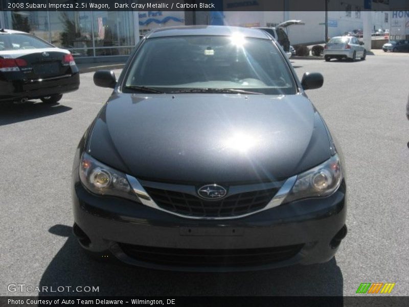 Dark Gray Metallic / Carbon Black 2008 Subaru Impreza 2.5i Wagon