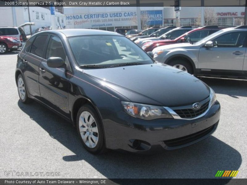 Dark Gray Metallic / Carbon Black 2008 Subaru Impreza 2.5i Wagon