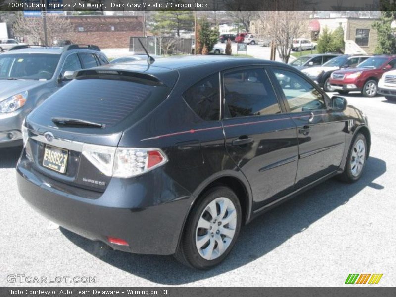Dark Gray Metallic / Carbon Black 2008 Subaru Impreza 2.5i Wagon