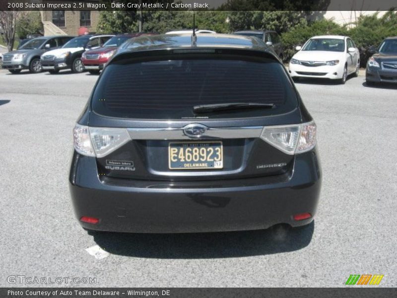 Dark Gray Metallic / Carbon Black 2008 Subaru Impreza 2.5i Wagon