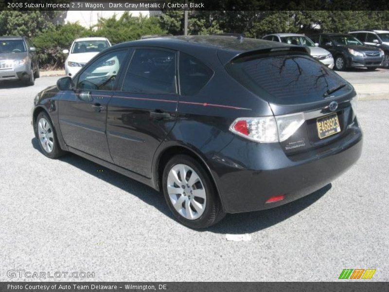 Dark Gray Metallic / Carbon Black 2008 Subaru Impreza 2.5i Wagon
