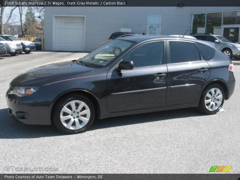 Dark Gray Metallic / Carbon Black 2008 Subaru Impreza 2.5i Wagon