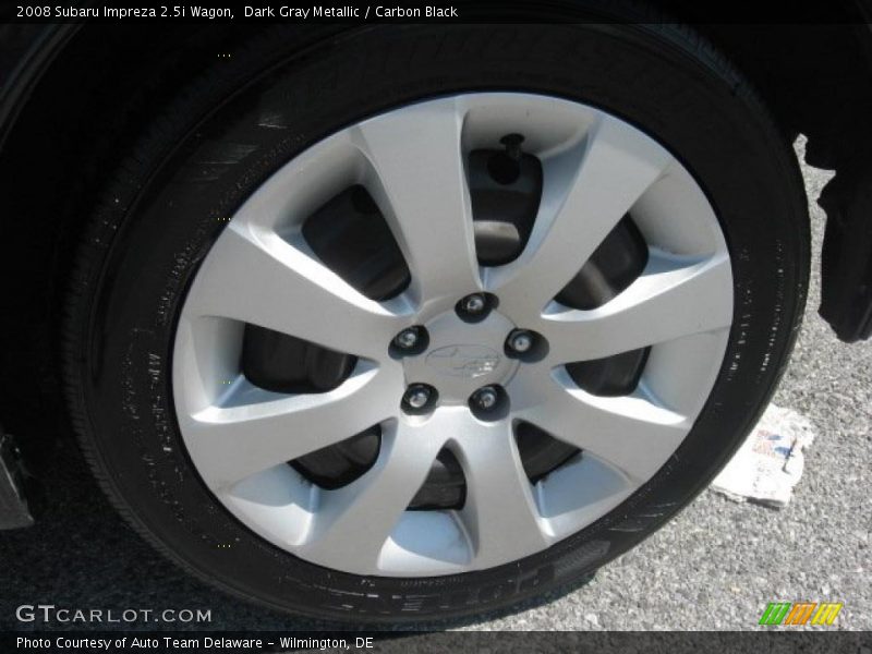 Dark Gray Metallic / Carbon Black 2008 Subaru Impreza 2.5i Wagon