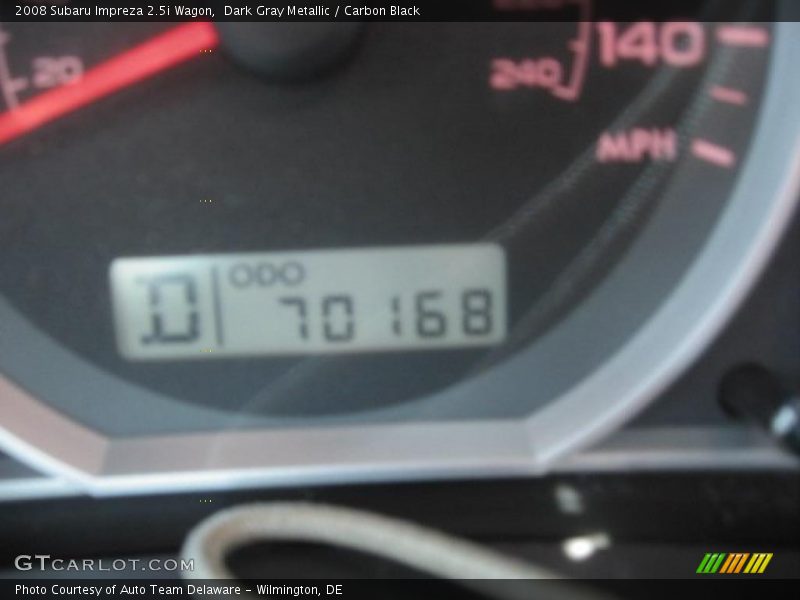 Dark Gray Metallic / Carbon Black 2008 Subaru Impreza 2.5i Wagon