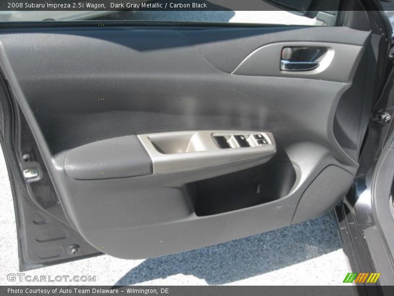 Dark Gray Metallic / Carbon Black 2008 Subaru Impreza 2.5i Wagon