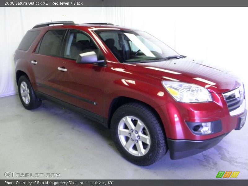 Red Jewel / Black 2008 Saturn Outlook XE