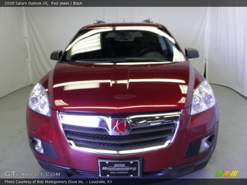 Red Jewel / Black 2008 Saturn Outlook XE