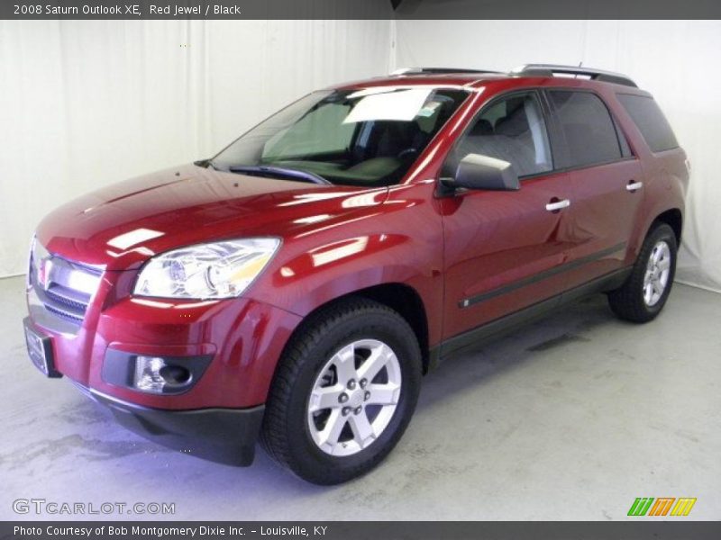 Red Jewel / Black 2008 Saturn Outlook XE