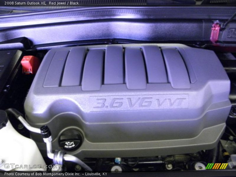 Red Jewel / Black 2008 Saturn Outlook XE