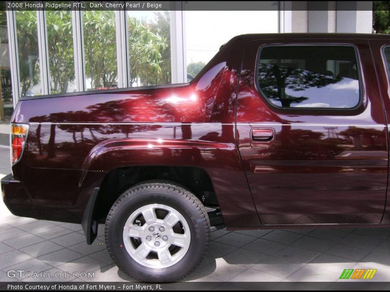 Dark Cherry Pearl / Beige 2008 Honda Ridgeline RTL