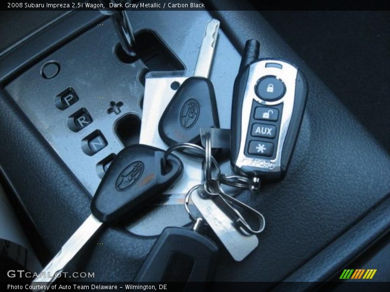 Dark Gray Metallic / Carbon Black 2008 Subaru Impreza 2.5i Wagon