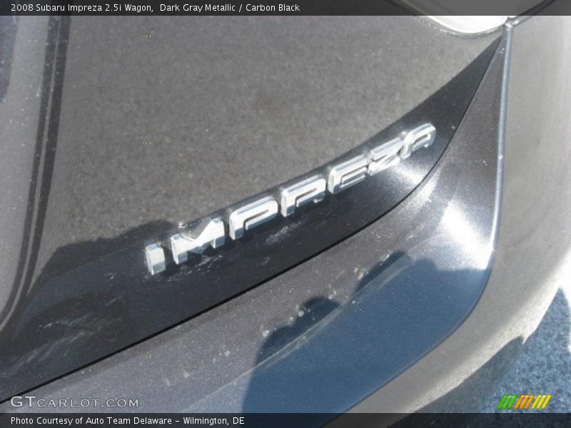 Dark Gray Metallic / Carbon Black 2008 Subaru Impreza 2.5i Wagon
