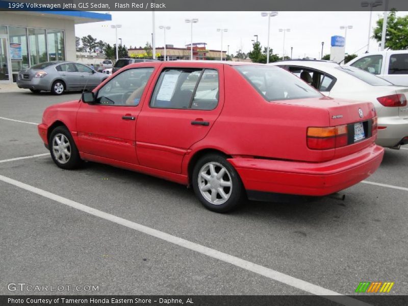 Flash Red / Black 1996 Volkswagen Jetta GLS Sedan