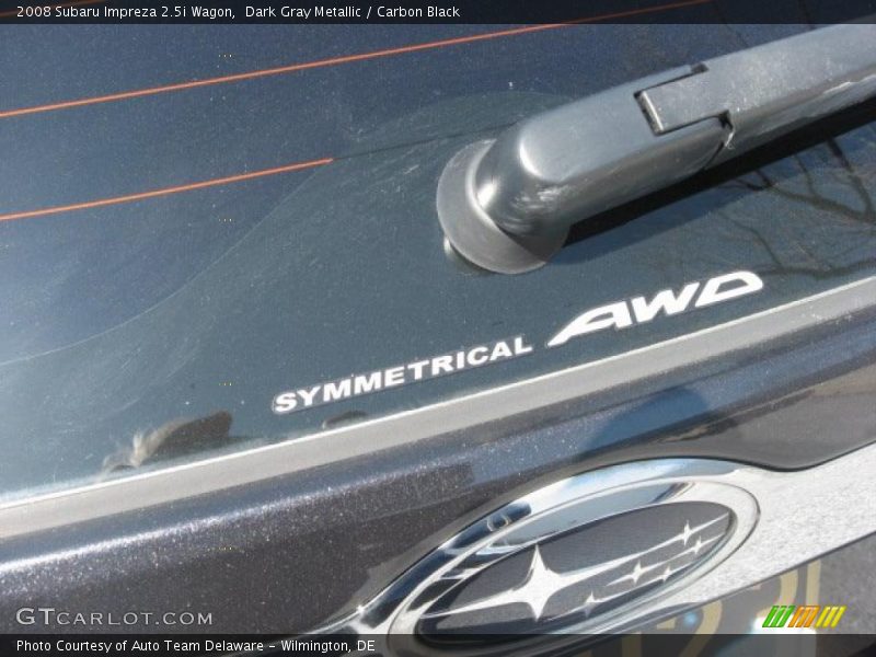 Dark Gray Metallic / Carbon Black 2008 Subaru Impreza 2.5i Wagon