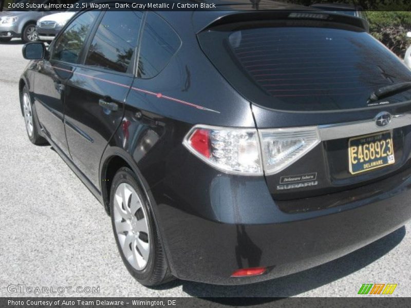 Dark Gray Metallic / Carbon Black 2008 Subaru Impreza 2.5i Wagon