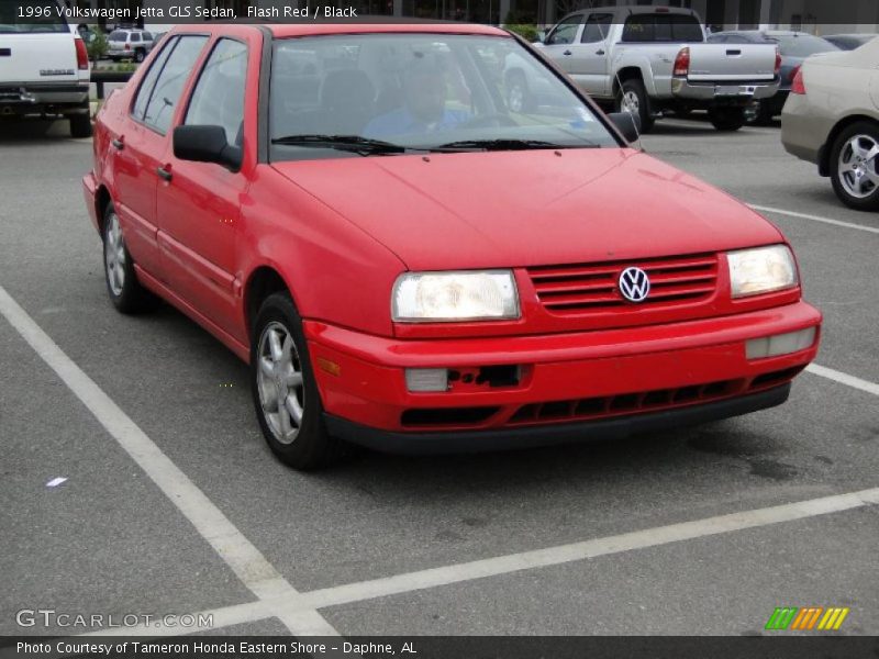 Flash Red / Black 1996 Volkswagen Jetta GLS Sedan