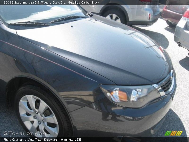 Dark Gray Metallic / Carbon Black 2008 Subaru Impreza 2.5i Wagon