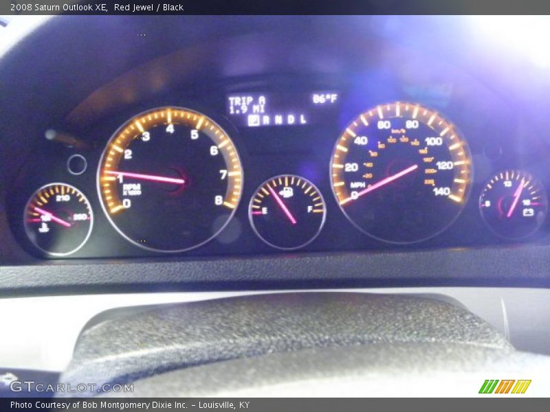 Red Jewel / Black 2008 Saturn Outlook XE