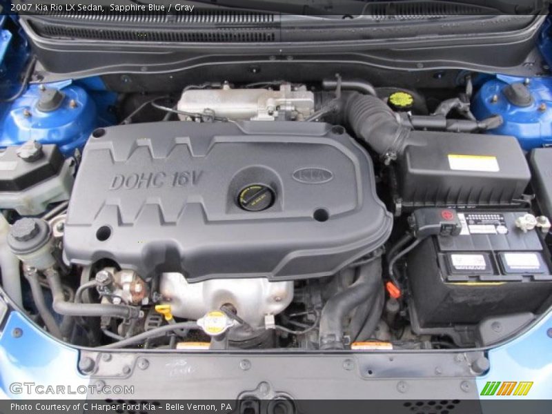 Sapphire Blue / Gray 2007 Kia Rio LX Sedan