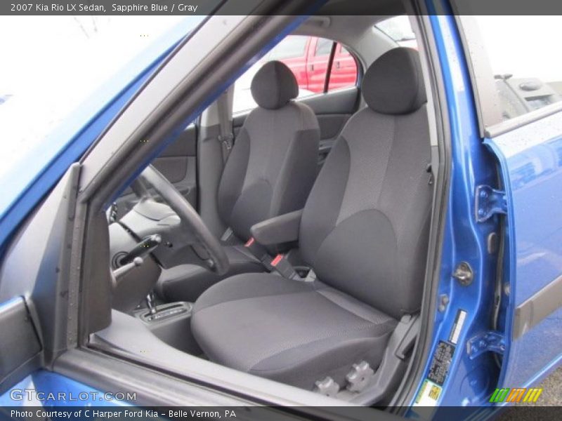 Sapphire Blue / Gray 2007 Kia Rio LX Sedan